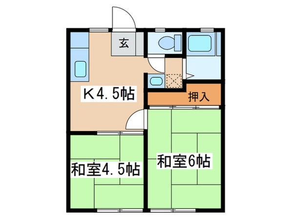 柚ノ木ハイツの物件間取画像